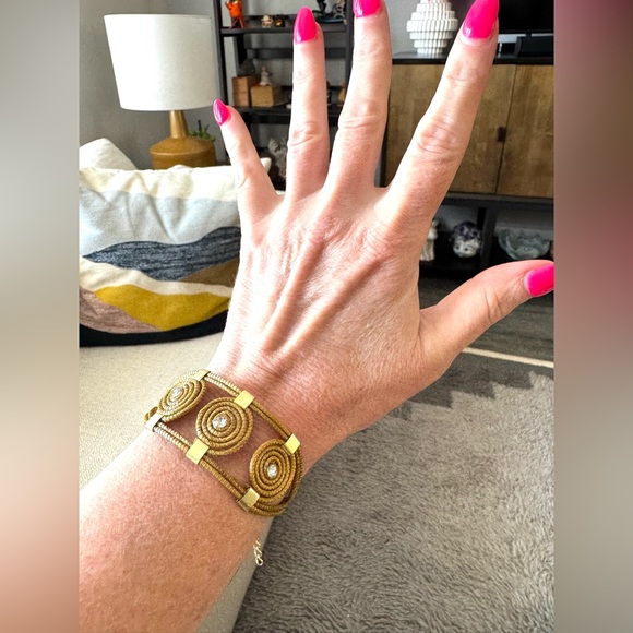 Brazil Gold Spiral Wrapped Bracelet - Picture 7 of 7